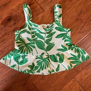 Janie and Jack Peplum Tank Top - Girls Size 6 NWOT